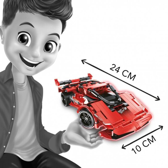 Konstruktorius radijo bangomis valdomas sportinis automobilis 351 detalės