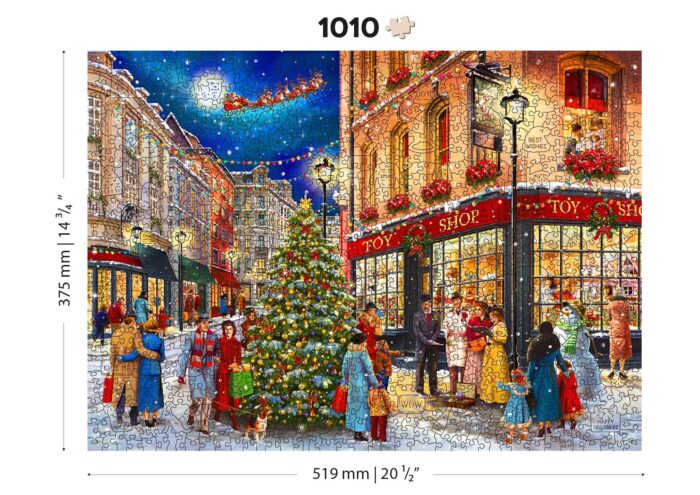 Medinė dėlionė „Kalėdinis pasivaikščiojimas“, 1010 detalių - Image 4