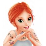 75 tatuiruotės mergaitėms Blizgučiai - Image 5