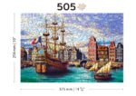 Medinė dėlionė Senoviniai laivai uoste 500 detalių - Image 4