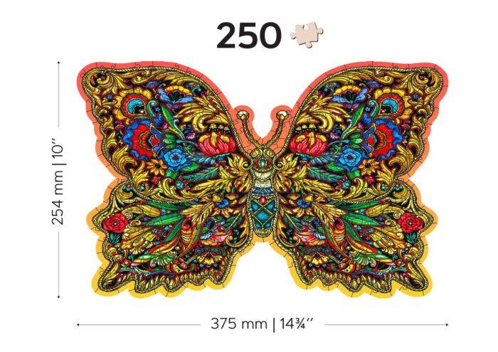 Medinė dėlionė „Karališki sparnai“, 250 detalių - Image 7