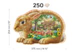 Medinė dėlionė „Sodo zuikis“, 250 detalių - Image 2