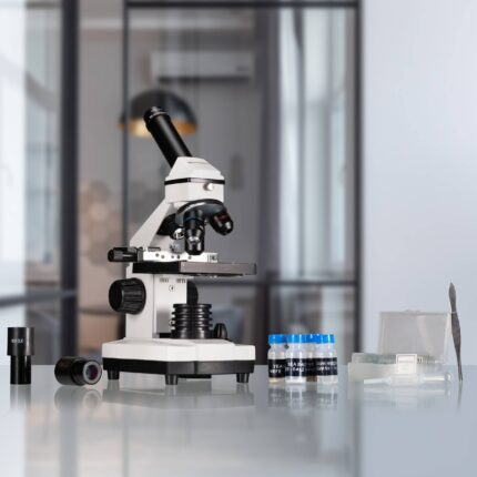 BRESSER mikroskopas Biolux NV 20x-1280x su HD kamera ir USB