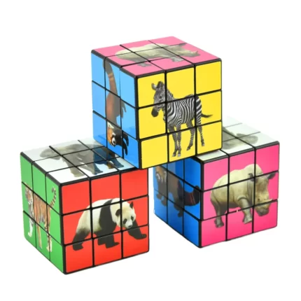 Rubiko kubas su gyvūnai 4x4x4cm