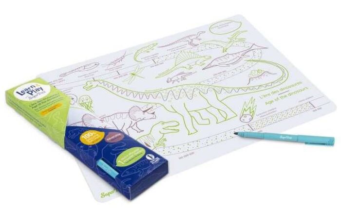 Silikoninis padėkliukas spalvinimui "Dinozaurai" - Image 2