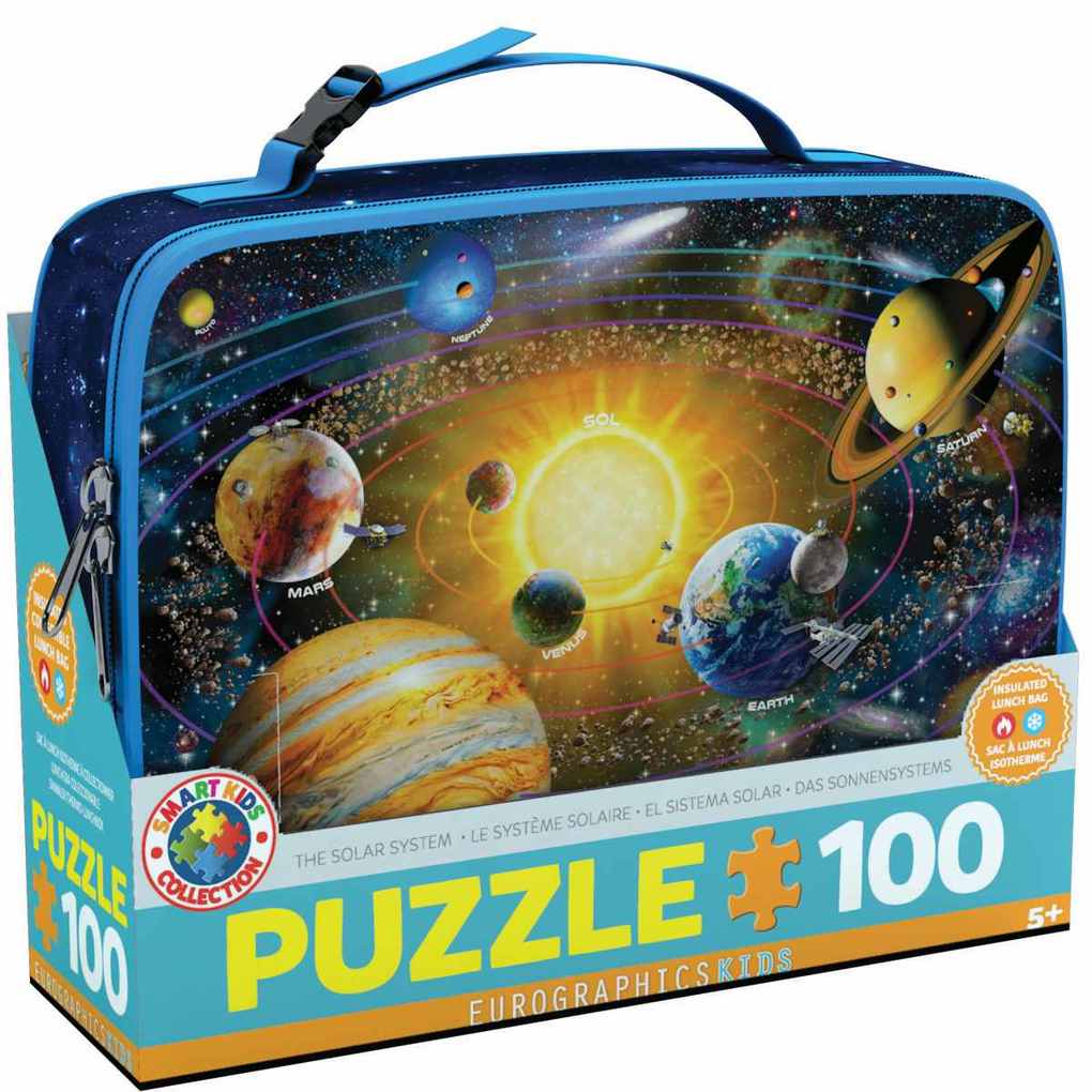 Pietų dėžutė-dėlionė Saulės sistema 100 d.