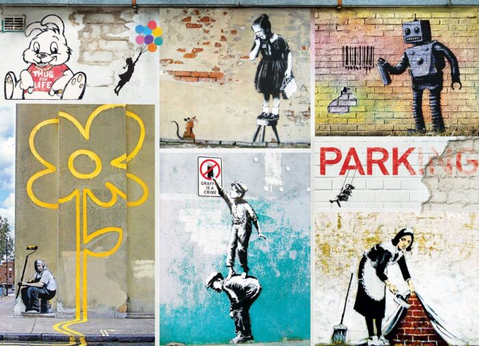 Dėlionė Gatvės menas. Banksy 1000 detalių - Image 2