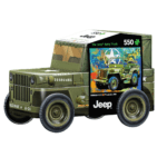 Dėlionė metalinėje dėžutėje Jeep 550d.