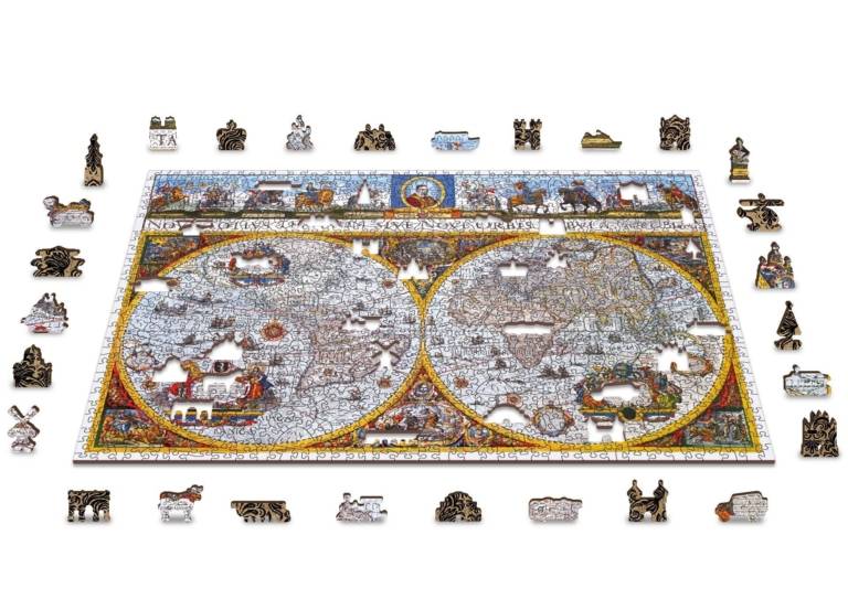 Medinė dėlionė žemėlapis Nova Terrarum 1010 - Image 4