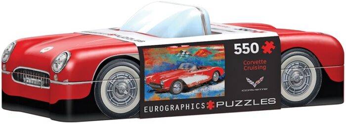 Dėlionė metalinėje dėžutėje Corvette