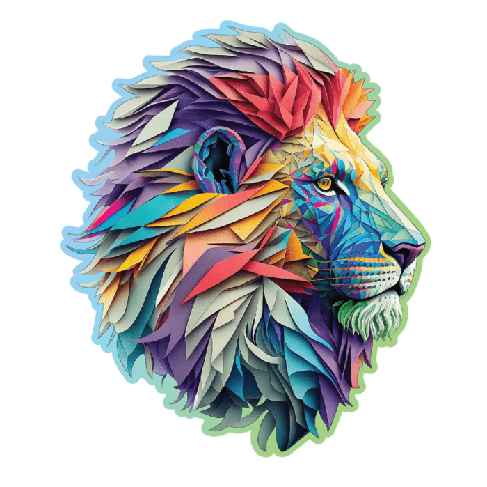Medinė dėlionė Modernus liūtas 250 detalių - Image 2