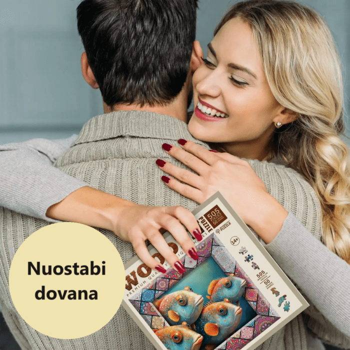 Medinė dėlionė Tropinės žuvys, 505 detalių