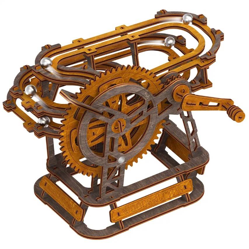 Smartworld.lt medinis konstruktorius marble run min 5 Medinis konstruktorius Marble Run Mini. 147