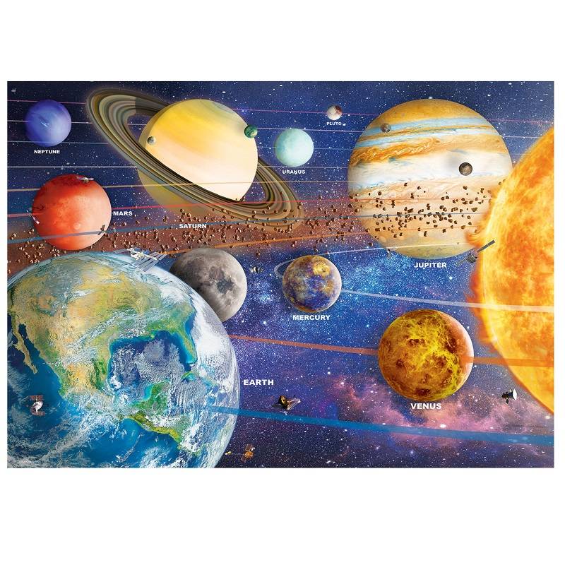Dėlionė metalinėje dėžutėje Žemės planeta 550