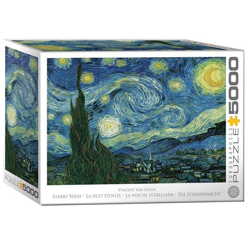 Dėlionė Žvaigždėta naktis Vincent van Gogh (Vincentas van Gogas) 5000