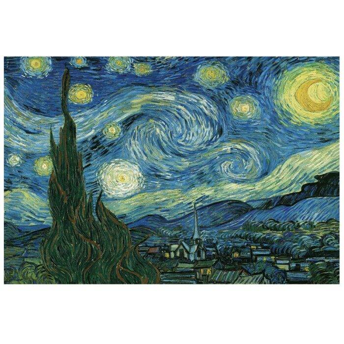 Dėlionė Žvaigždėta naktis Vincent van Gogh (Vincentas van Gogas) 5000