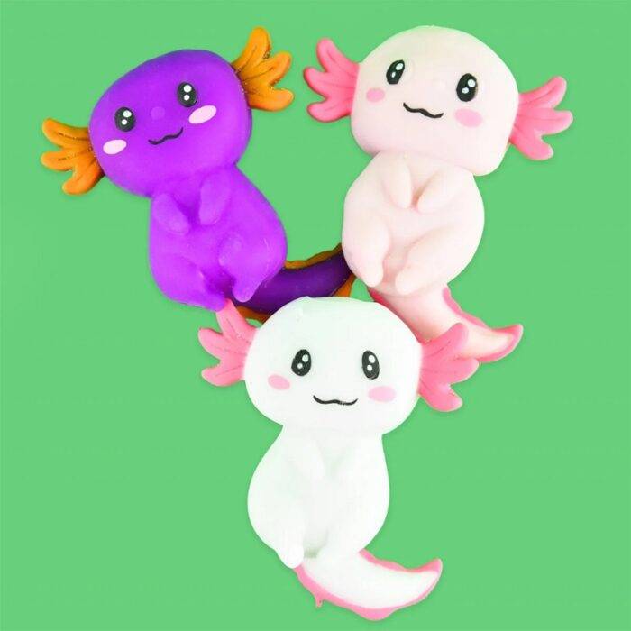 Tampomas aksolotlis su smėliu squishy 12cm - Image 2