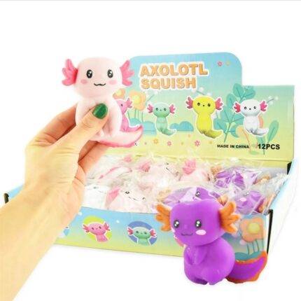Tampomas aksolotlis su smėliu 12cm