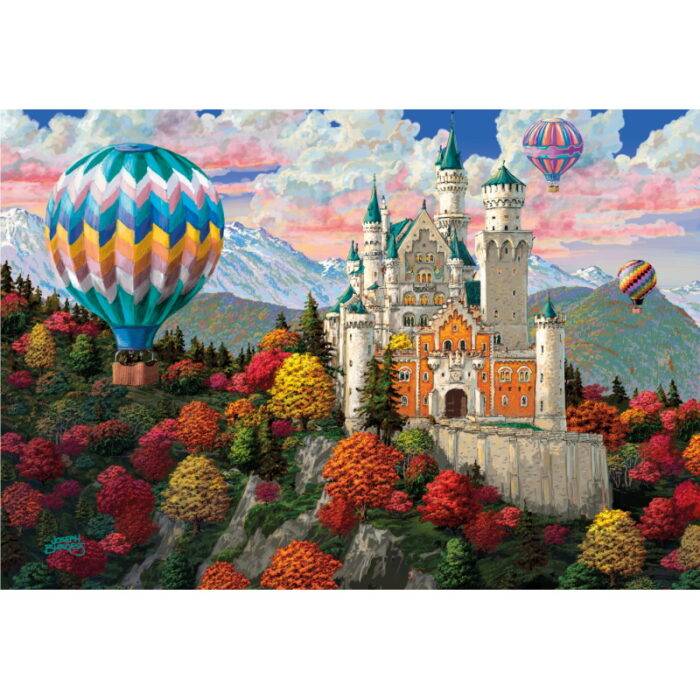 Medinė dėlionė Neuschwanstein Castle (Noišvanšteino pilis) 200