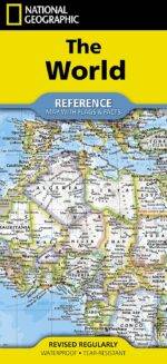 National Geographic Pasaulio žemėlapis su vėliavomis ir faktais (sulankstomas) 1:37,213,000