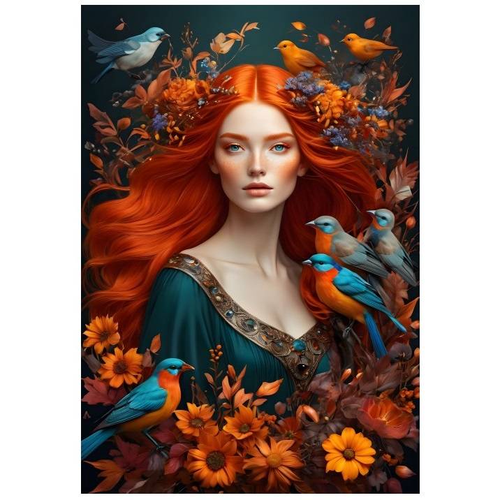 3663384907791 2 Dėlionė Deivė Flora (Gėlė) - gamtos dvasia 1000