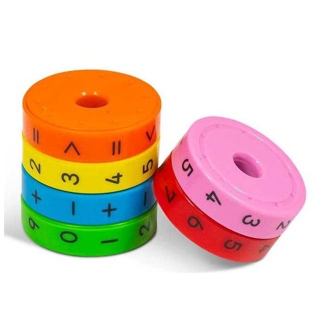 6 Magnetiniai matematikos žiedai