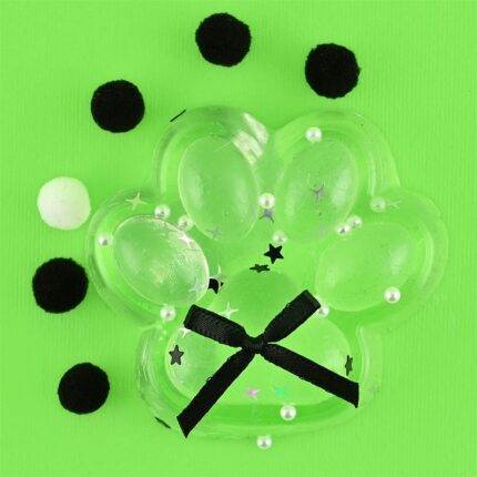 Katės letenelė squishy skaidri antsitresinis žaislas 7cm
