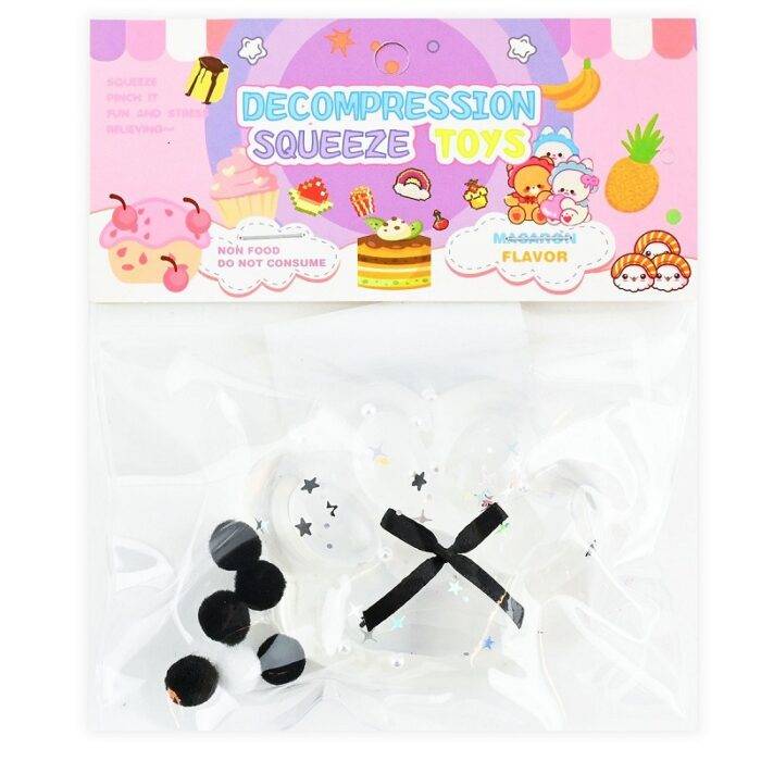 Katės letenelė squishy skaidri antsitresinis žaislas 7cm