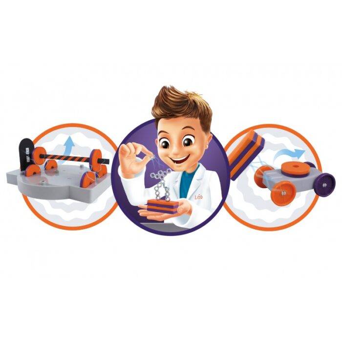 Mini laboratorija vaikams Magnetai 10 eksperimentų