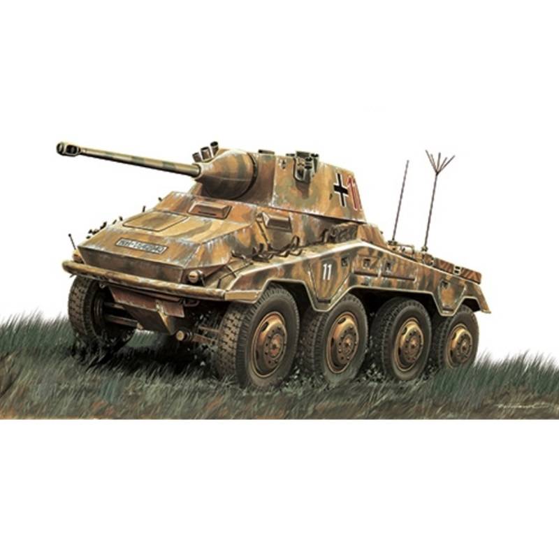 8001283066013 1 Klijuojamas plastikinis modeliukas German Puma Sd.Kfz.234/2 1/48