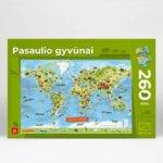 Dėlionė pasaulio gyvūnai lietuvių kalba 260