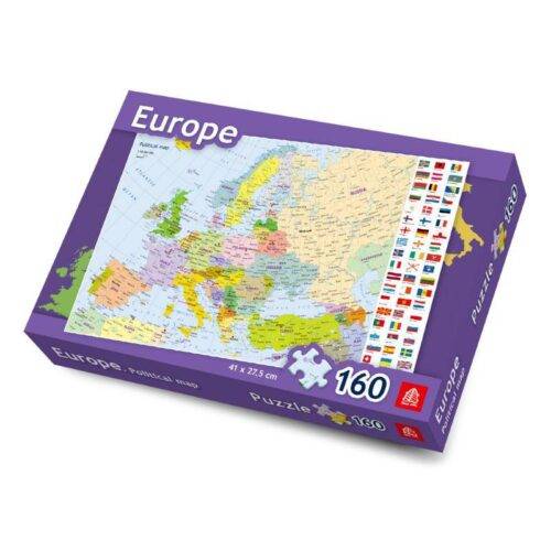 Dėlionė Europos politinis žemėlapis anglų kalba 160