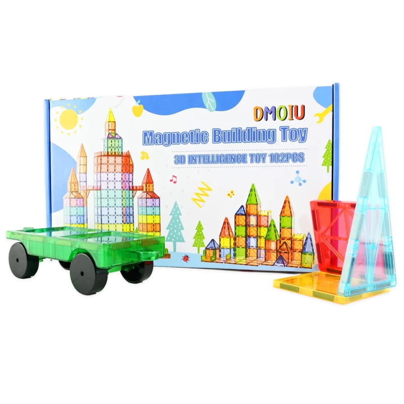 7300009282005 1 Magnetinis konstruktorius 3D Magnetic tiles 102 detalės