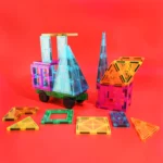 Magnetinis konstruktorius 3D Magnetic tiles 102 detalės