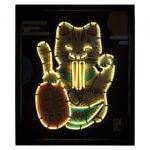 Kūrybinis rinkinys neoninis katinas Maneki-neko
