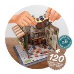 Diorama-dėlionė-miniatiūra Kavinė 16x16x15cm