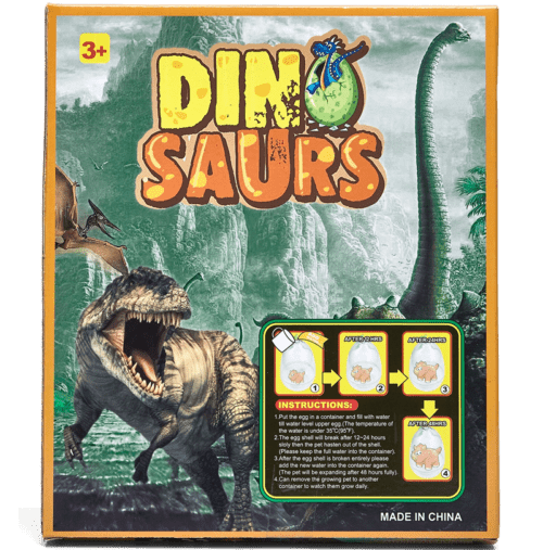 Augantis dinozauras GIANT kiaušinyje 21cm