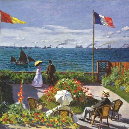 Dėlionė Sodas prie Šv. Adresso (Garden at Sainte-Adresse). Claude Monet 1000