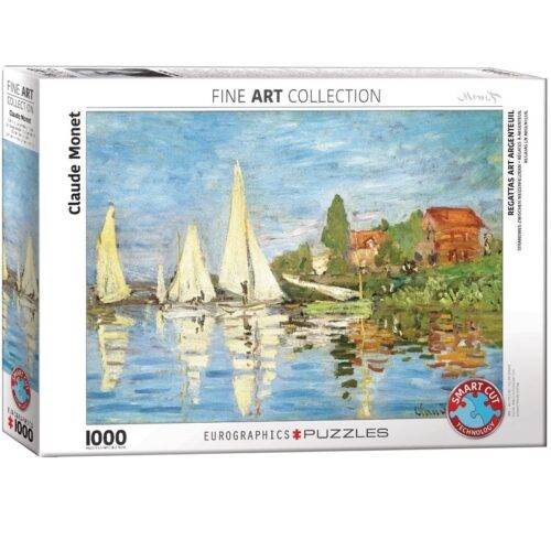 Dėlionė Regatos Argenteuil trasoje (Regattas at Argenteuil). Claude Monet 1000