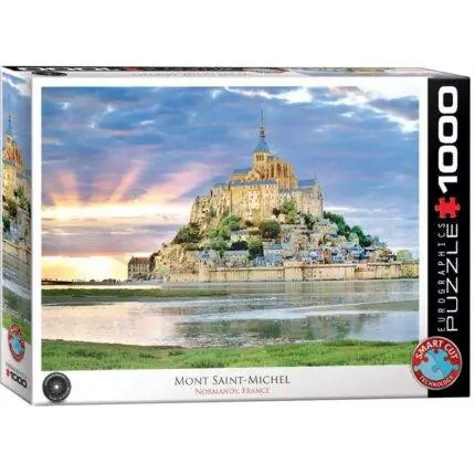 Dėlionė Mont St. Michel (Šv. Mišelio kalnas arba Šv. Mykolo kalnas), Prancūzija 1000