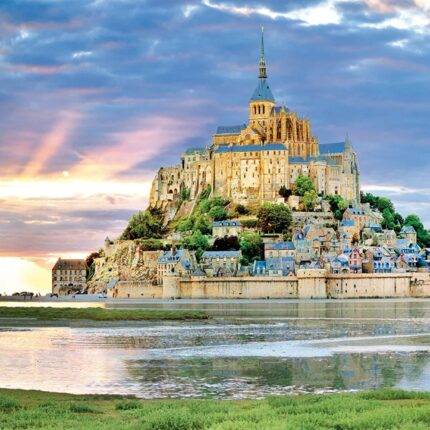 Dėlionė Mont St. Michel (Šv. Mišelio kalnas arba Šv. Mykolo kalnas), Prancūzija 1000