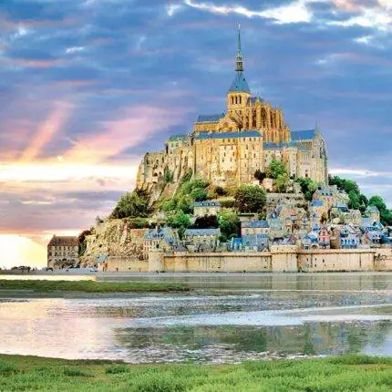 Dėlionė Mont St. Michel (Šv. Mišelio kalnas arba Šv. Mykolo kalnas), Prancūzija 1000