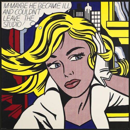 Dėlionė M-Maybe (M-Galbūt). Roy Lichtenstein 1000