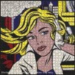 Dėlionė M-Maybe (M-Galbūt). Roy Lichtenstein 1000