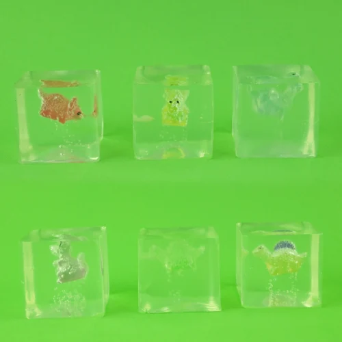 Antistresinis kubas ICE CUBE Dinozauras 4x4x4cm