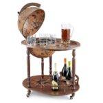 Gaublys-baras Giasone Trolley Classic Brown Zoffoli. 40cm skersmens, 93cm aukščio. Rankų darbo, Italija