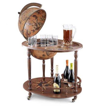 Gaublys-baras Giasone Trolley Classic Brown Zoffoli. 40cm skersmens, 93cm aukščio. Rankų darbo, Italija
