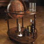Gaublys-baras Giasone Trolley Classic Brown Zoffoli. 40cm skersmens, 93cm aukščio. Rankų darbo, Italija
