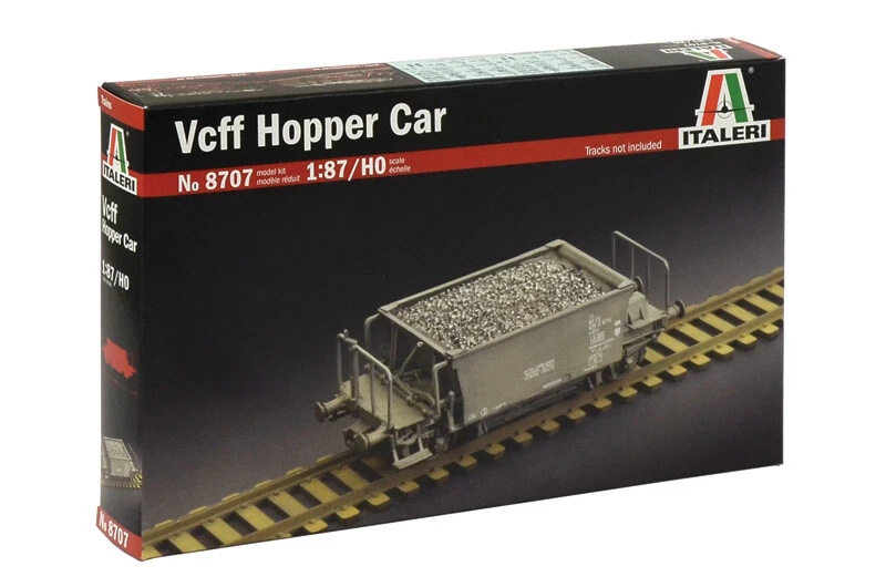 8001283087070 01 Klijuojamas plastikinis modelis Vcff Hopper Car ITALERI 1/87