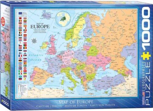 Dėlionė Europos žemėlapis 1000 detalių